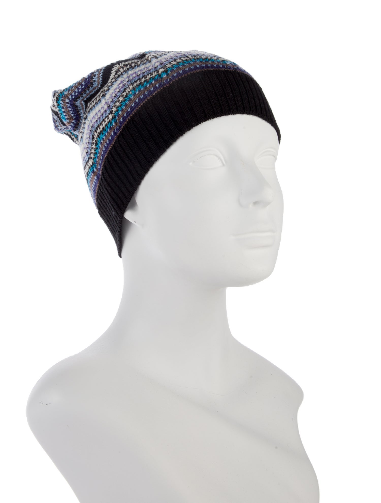 Missoni Knitted Pattern Print Beanie